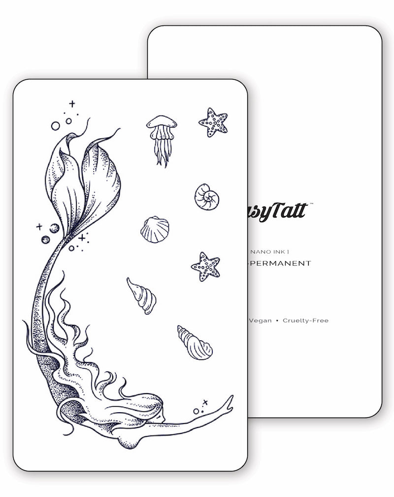 Diving Mermaid - 8 Tattoos