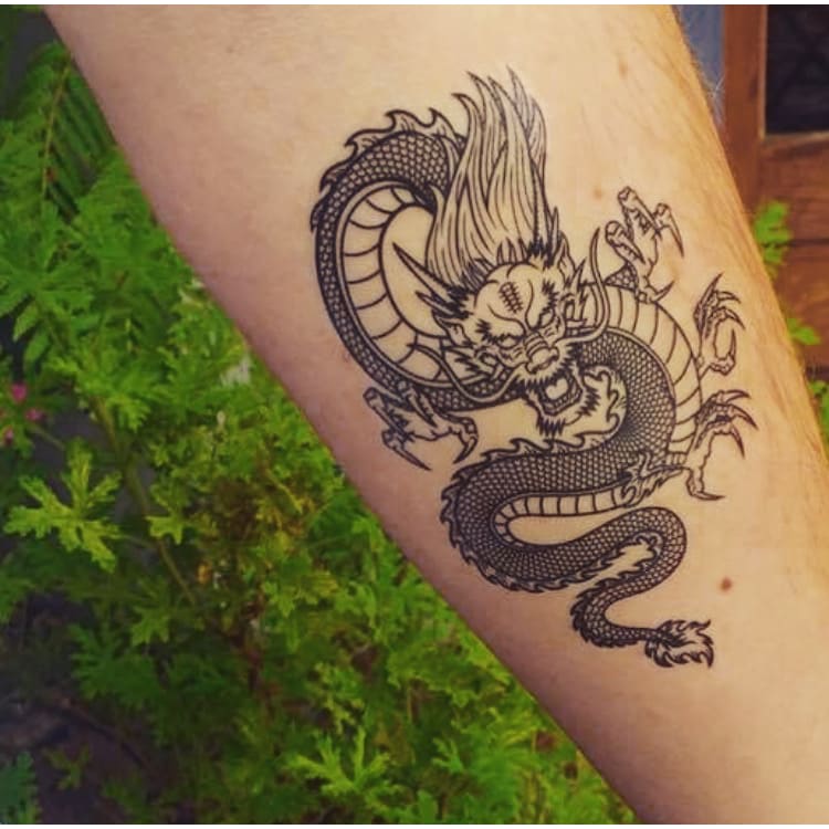 Dragon - Temporary Tattoo