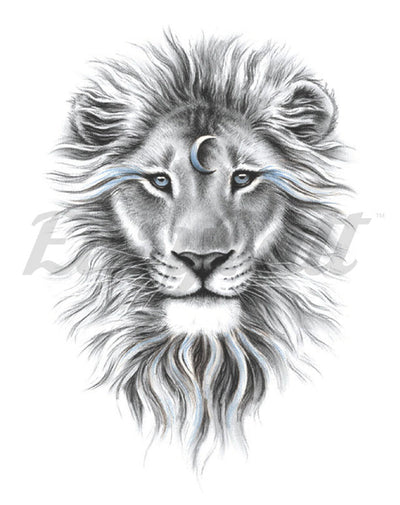 Enchanted Lion - Temporary Tattoo