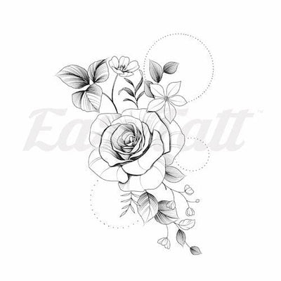 Enchanting Rose - Temporary Tattoo