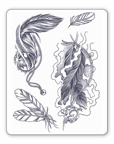 Feathers Forms - Semi-Permanent Tattoos