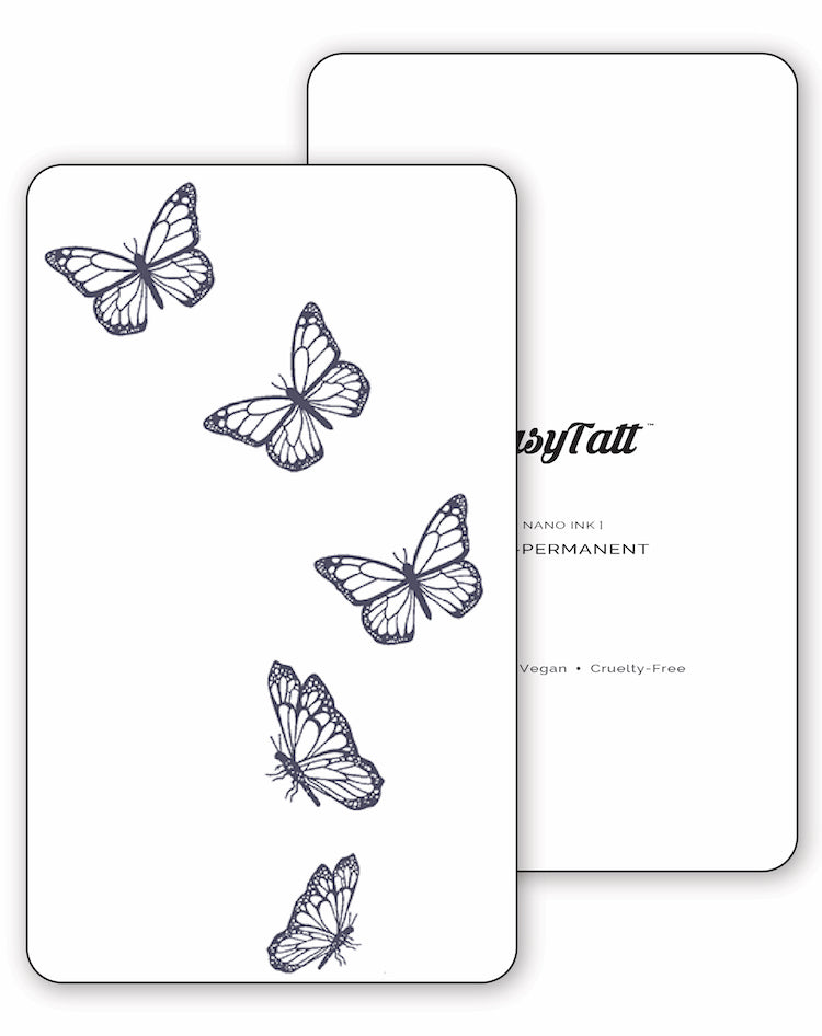 Floating Butterflies - Semi-Permanent Tattoo