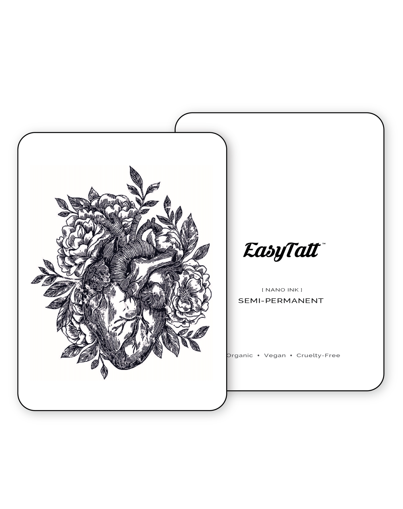 Floral Heart - Semi-Permanent Tattoo