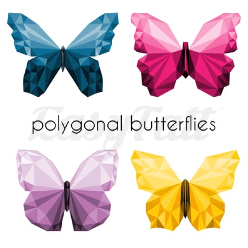 Geometric Butterflies - Temporary Tattoo