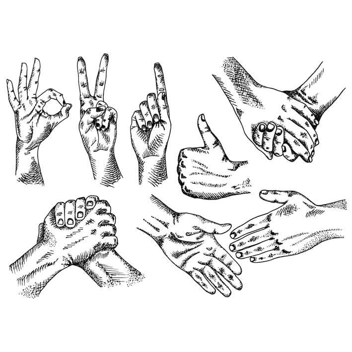 Hands - Temporary Tattoo