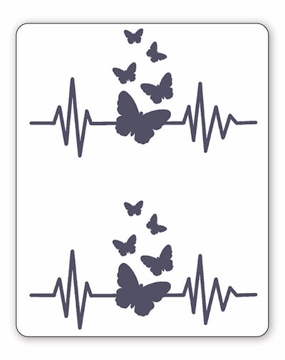 Heartbeat Butterflies - Semi-Permanent Tattoos