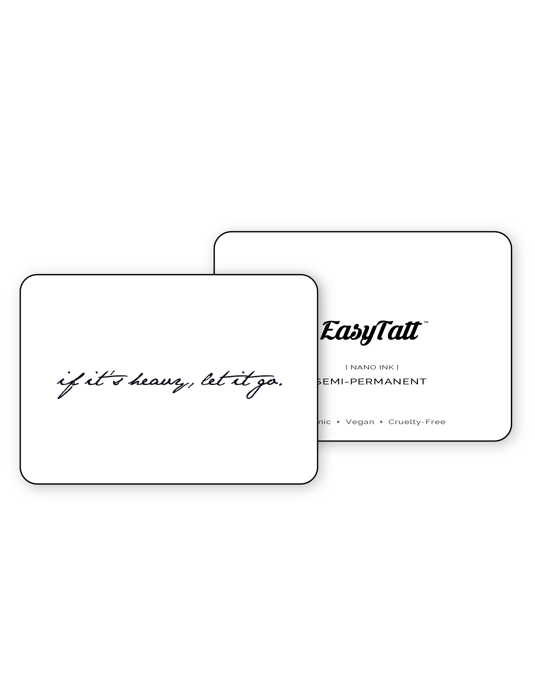 If it's heavy, let it go - Semi-Permanent Tattoo