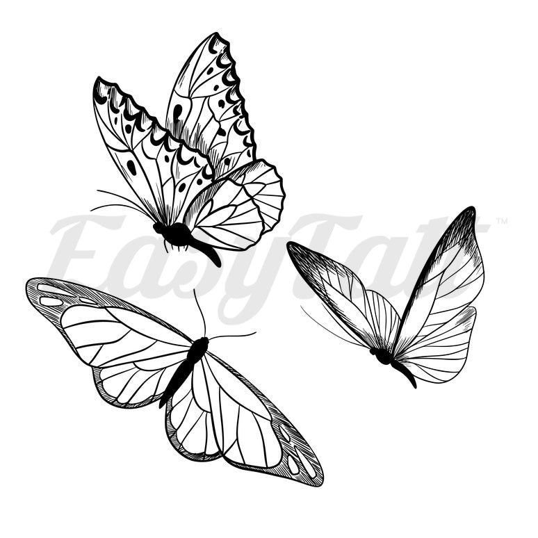 Butterfly Friends - Temporary Tattoos