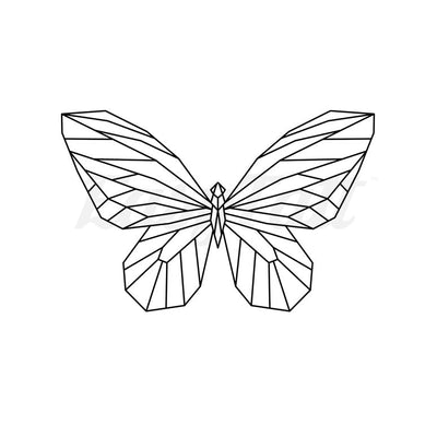 Geometric Butterfly - Temporary Tattoo