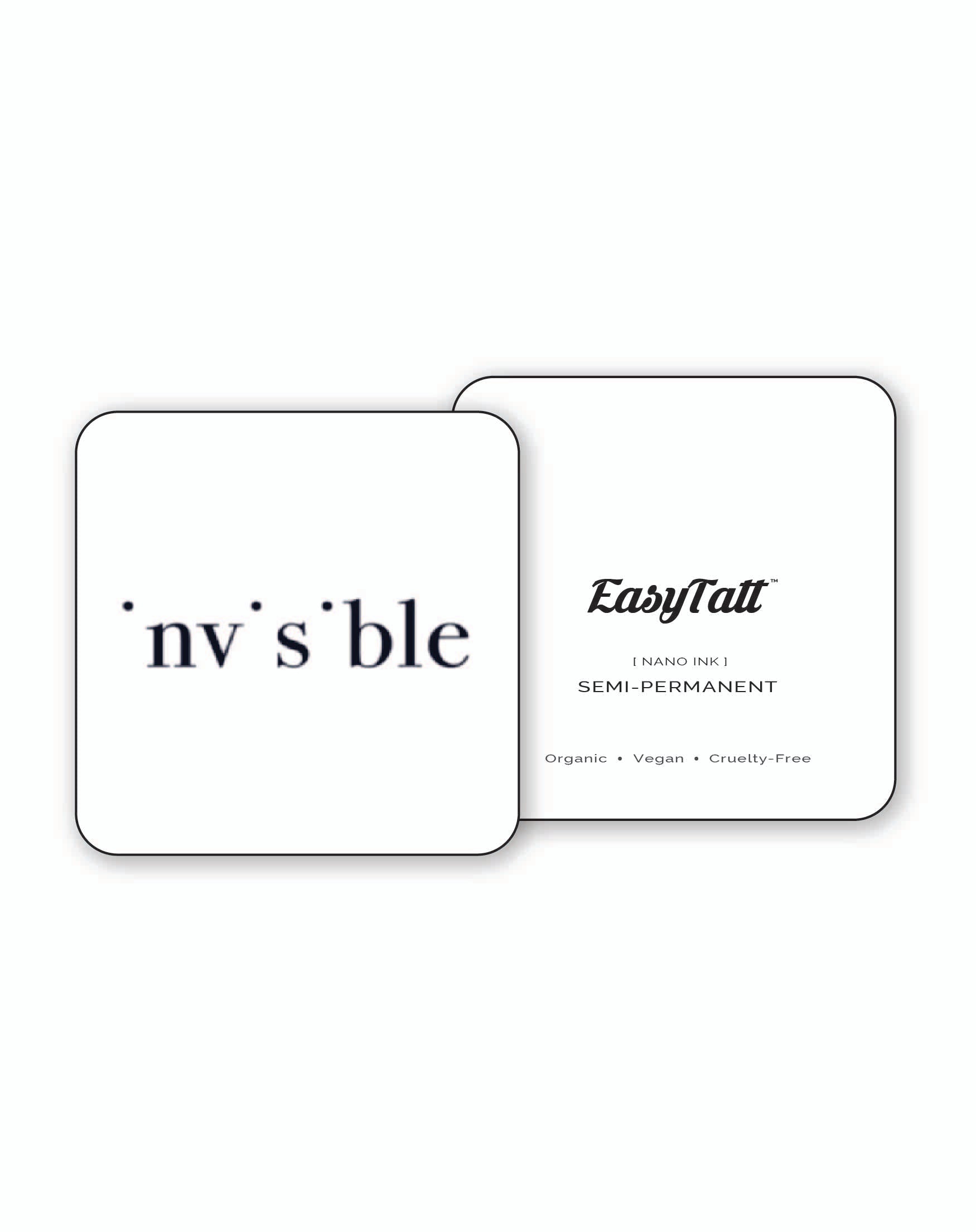 Invisible x 2 - Semi-Permanent Tattoo
