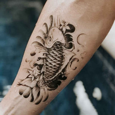 Koi Fish - Temporary Tattoo