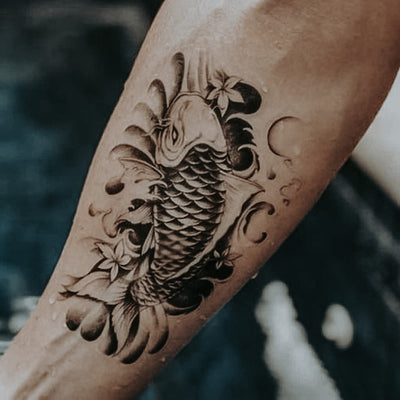 Koi Fish - Temporary Tattoo