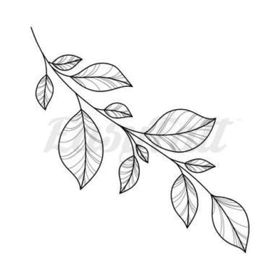 Leaf Branch - Temporary Tattoo