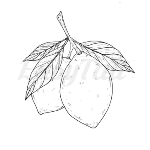 Lemons - Temporary Tattoo