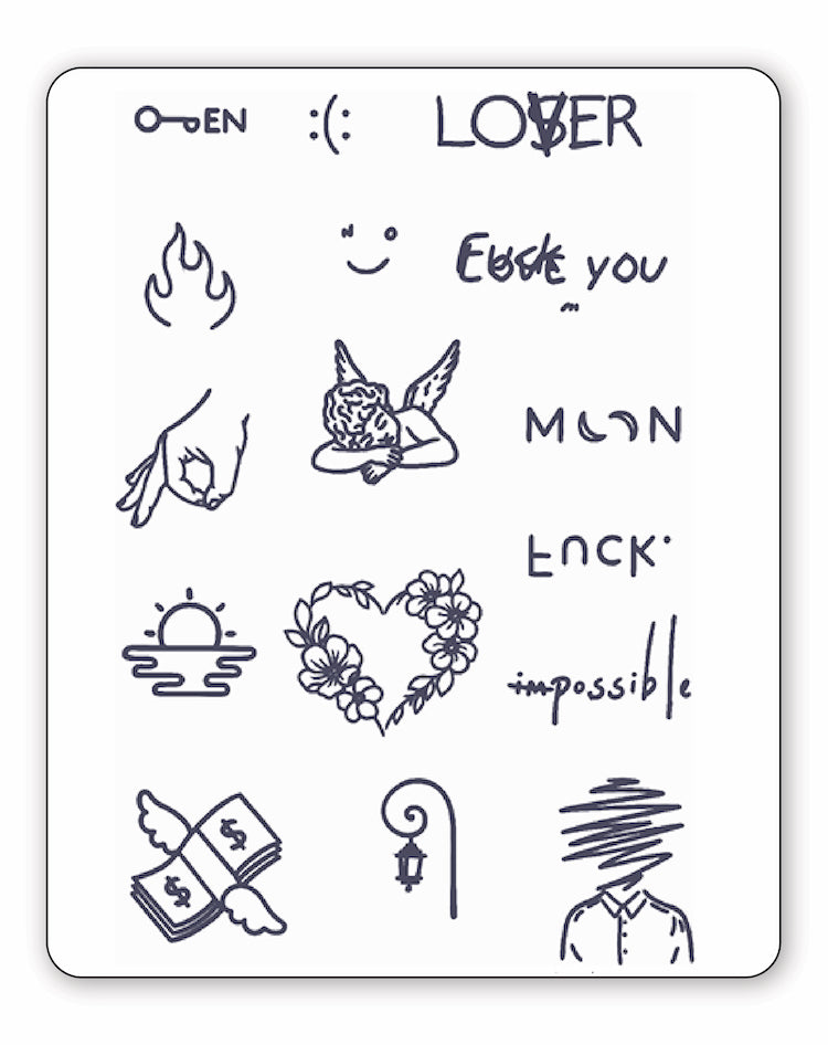 Life Lover Pack- 16 Tattoos