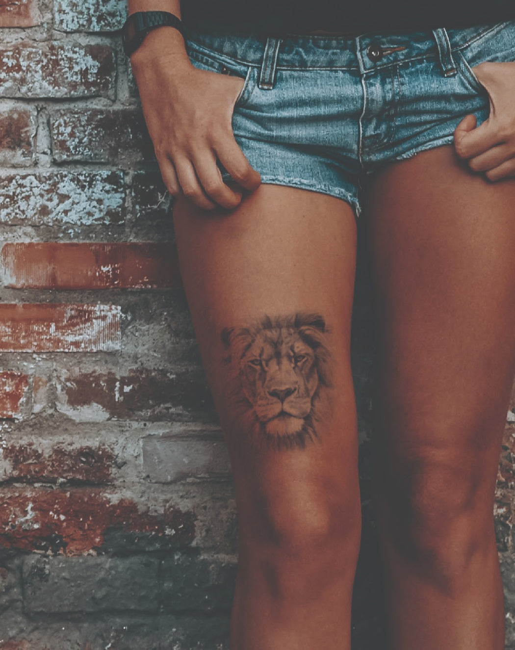 Lion - Semi-Permanent Tattoo