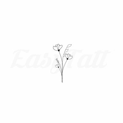 Little Flowers - By Tiya - Temporary Tattoo