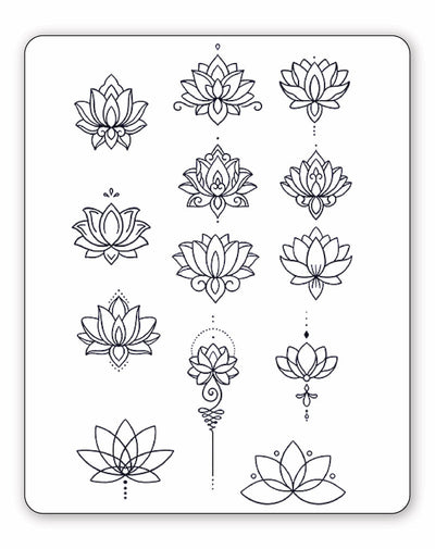 (13 Tattoos) Lotus Love - Semi-Permanent Tattoos