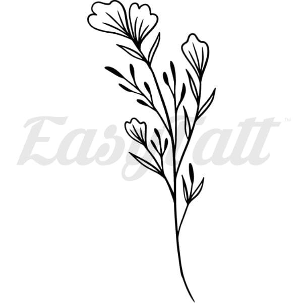 Lovely Flowers - Temporary Tattoo