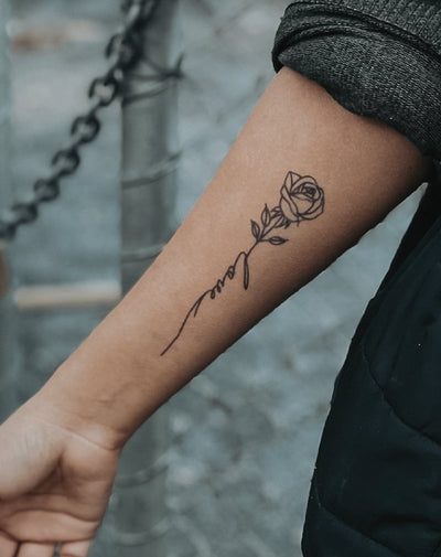 Love Rose - Semi-Permanent Tattoo