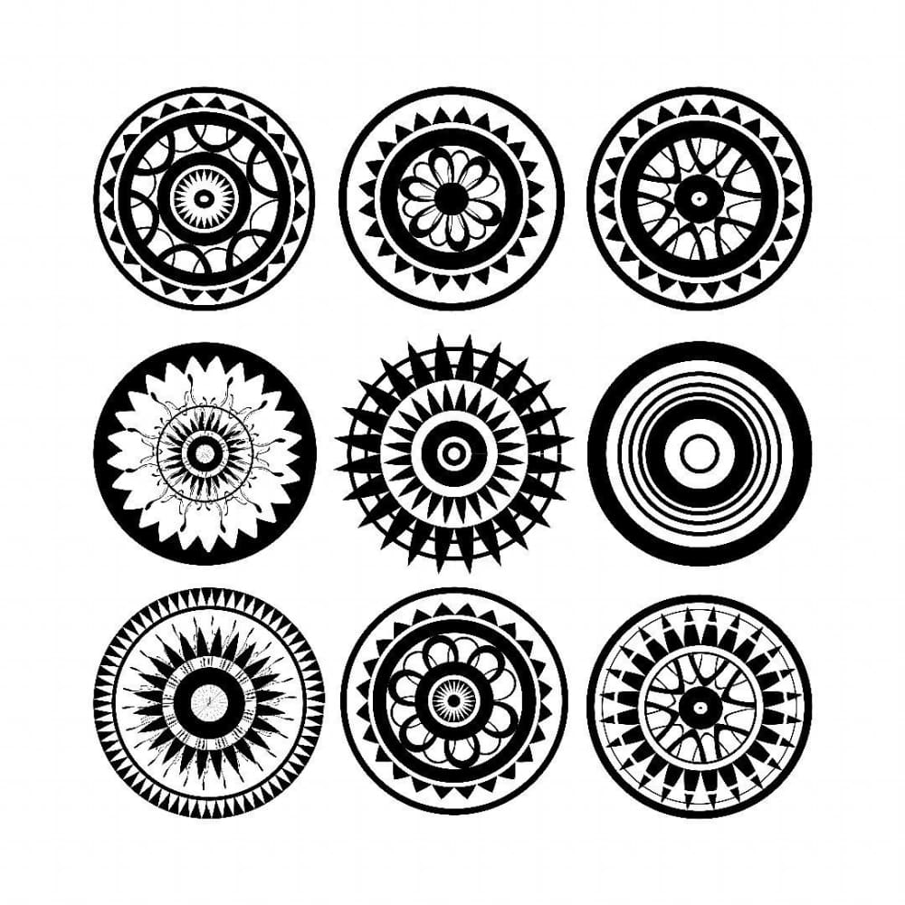 Mandala Set - Temporary Tattoo