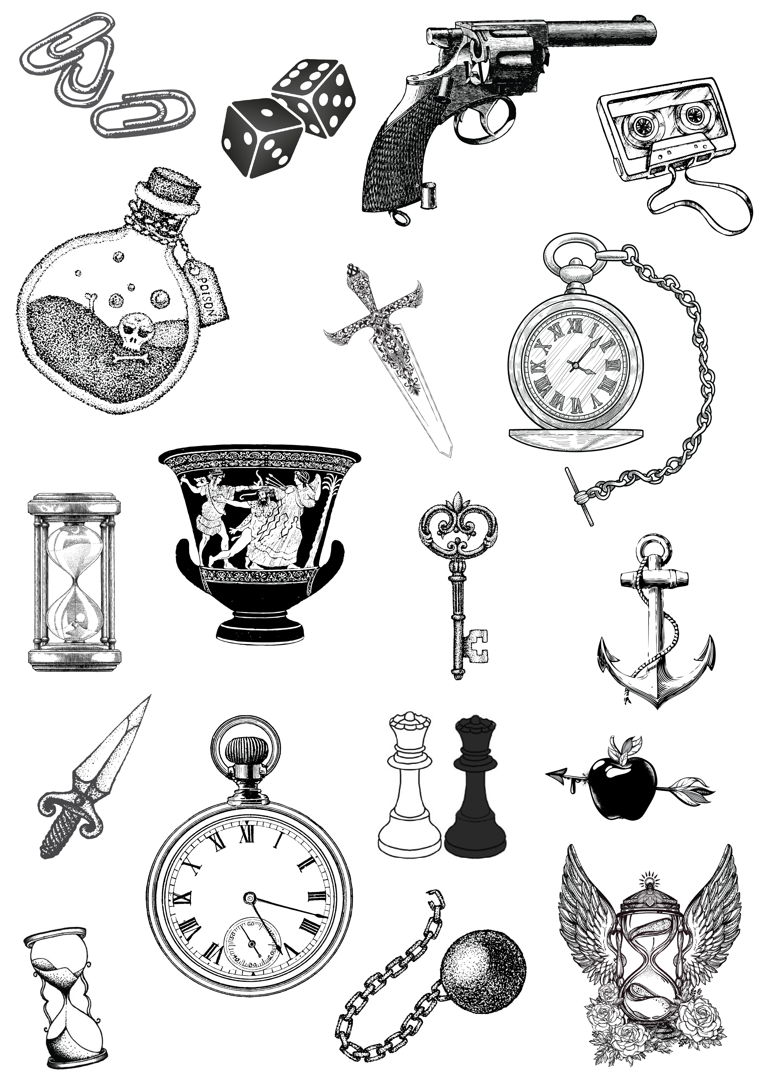 (18 Tattoos) Lost Treasure