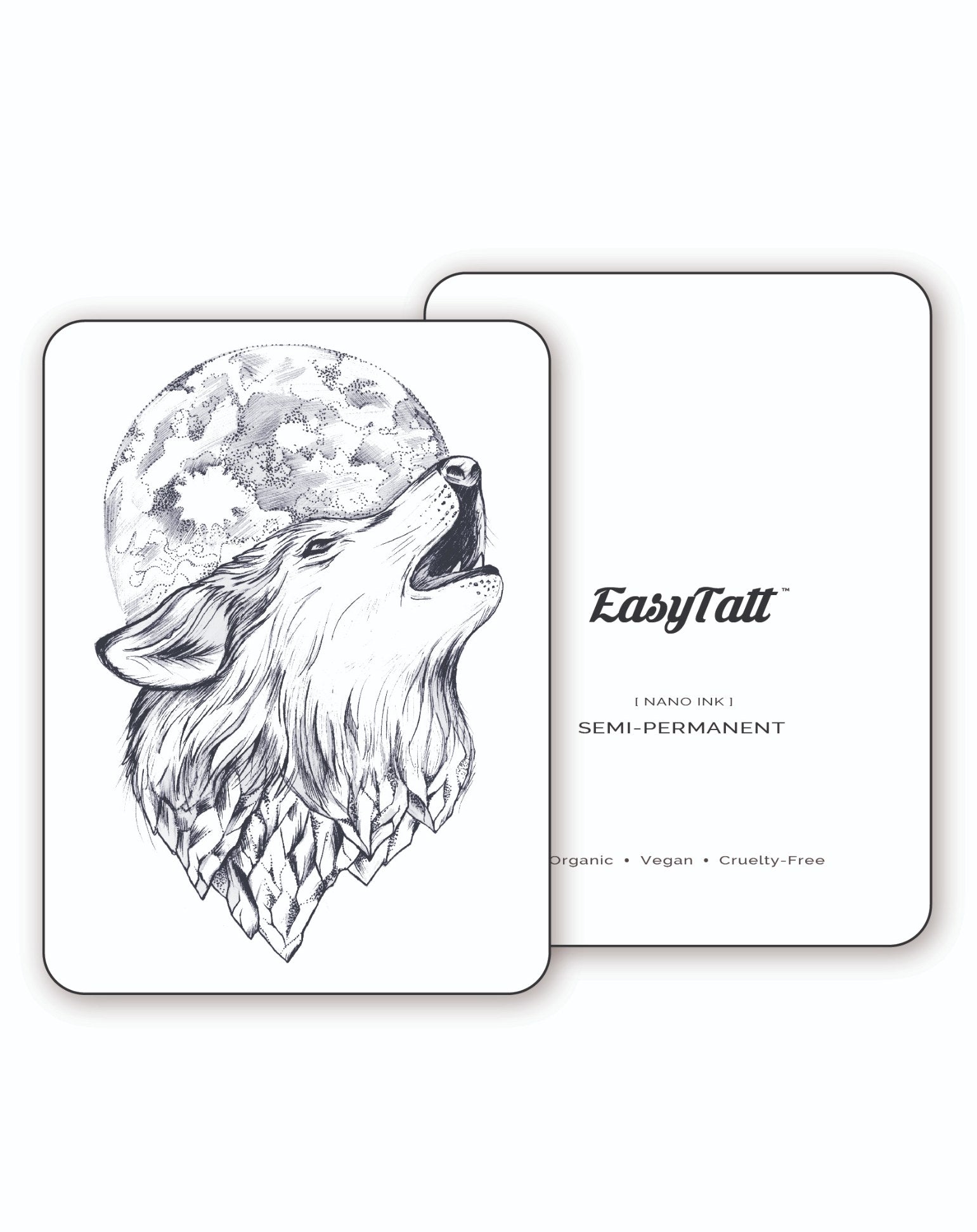 Moon Wolf - Semi-Permanent Tattoo