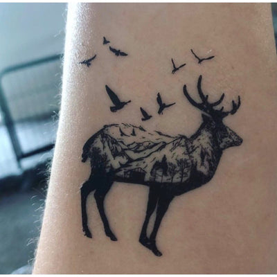 Moose and Nature - Temporary Tattoo