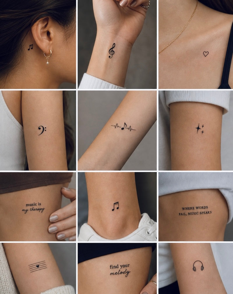 Music is Therapy – 15 Tattoos