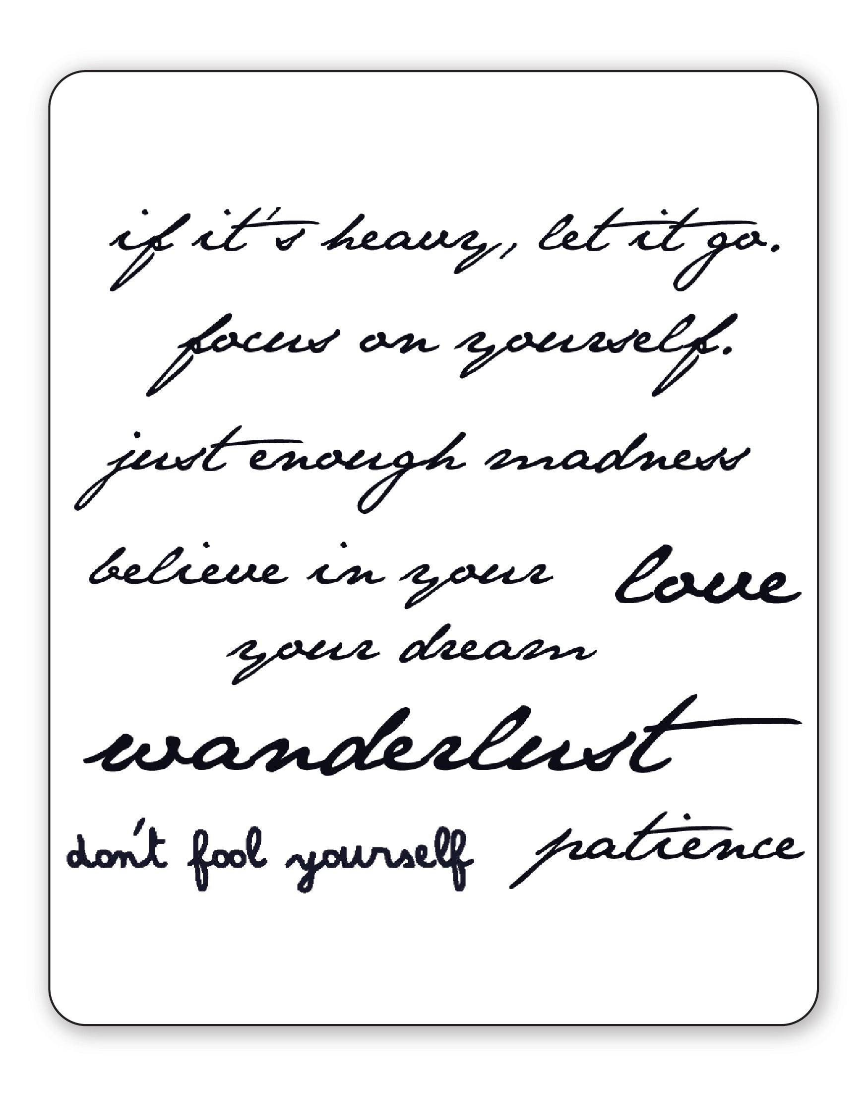 Notes to self - 8 Tattoos