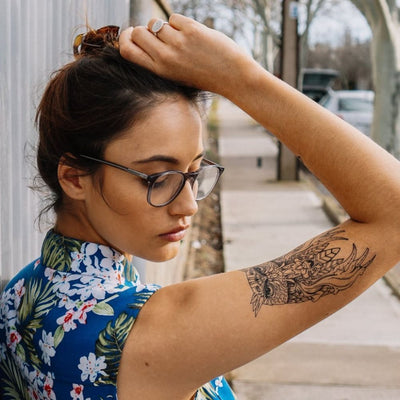 Owl - Temporary Tattoo