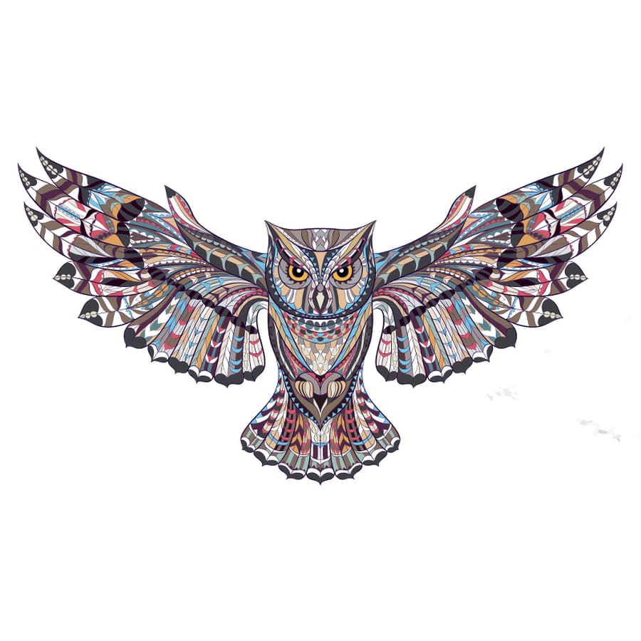 Owl - Temporary Tattoo