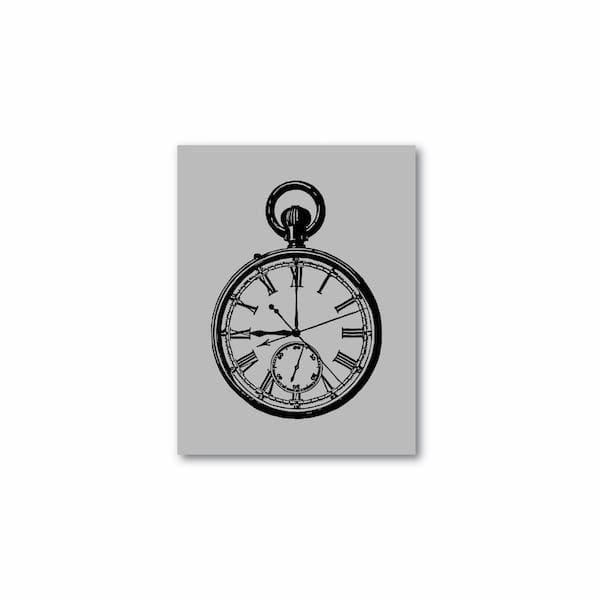 Pocket Watch - Single Stencil