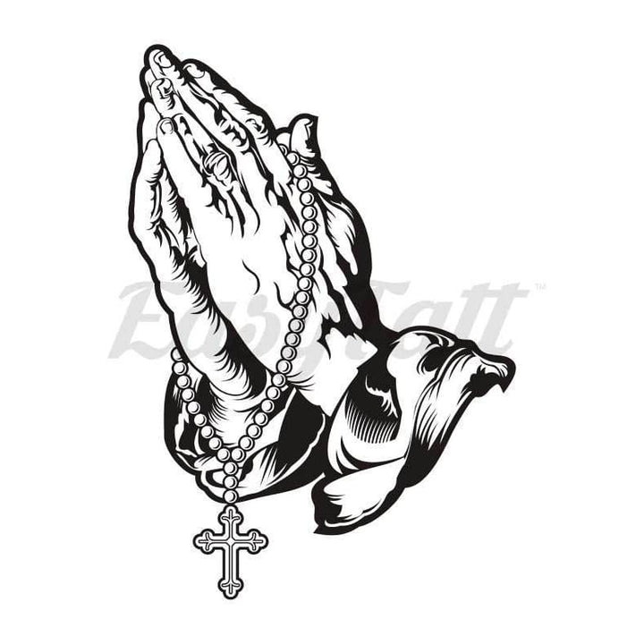 Praying Hands - Temporary Tattoo – Easytatt-ink-uk