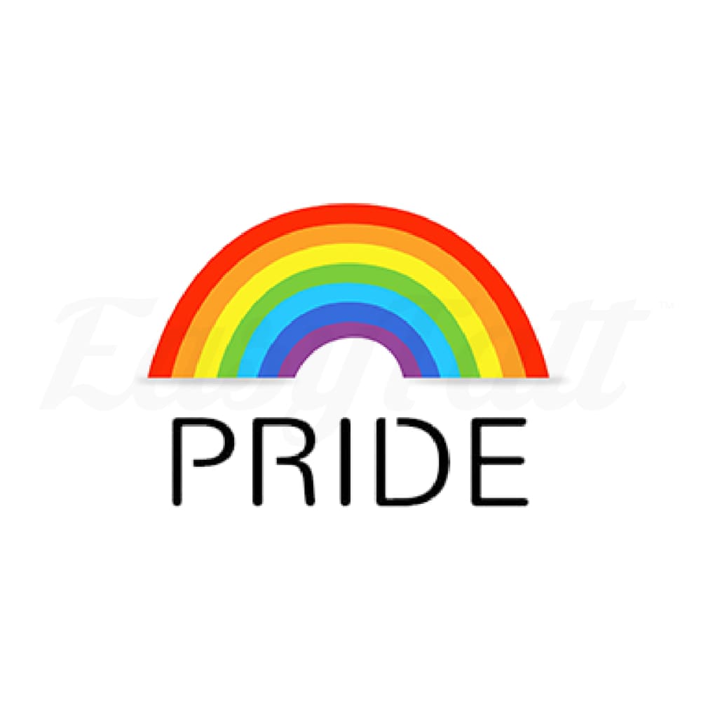 Pride Rainbow - Temporary Tattoo