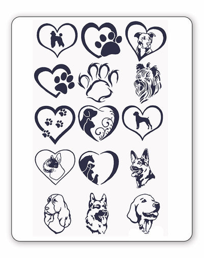 (15 Tattoos) Puppy Love - Semi-Permanent Tattoos