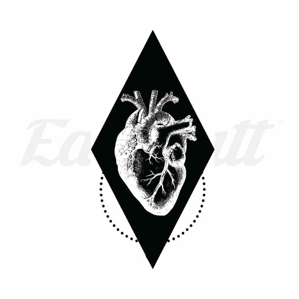 Pure Heart - By Jen - Temporary Tattoo