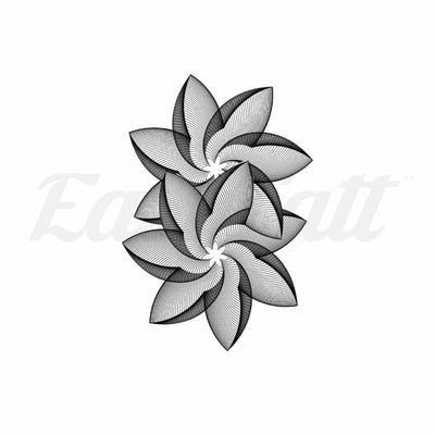 Refined Flowers - By Jen - Temporary Tattoo