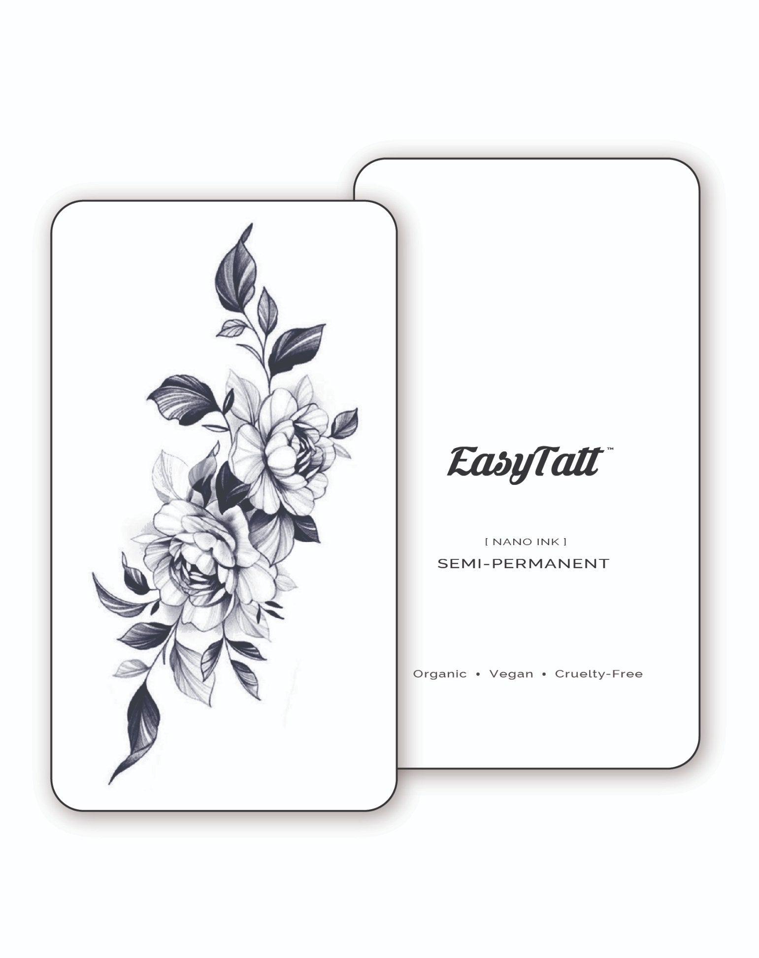 Roses and Leaves - Semi-Permanent Tattoo