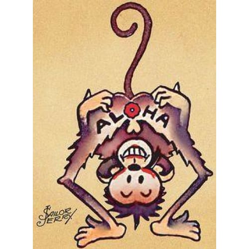 Sailor Jerry Aloha - Temporary Tattoo