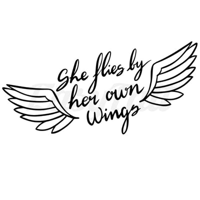 She flies by her own wings - By Eastern Cloud - Temporary