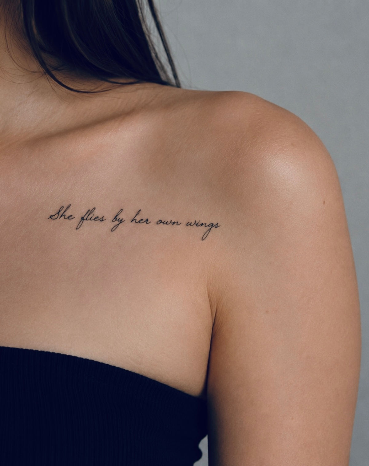 She flies by her own wings