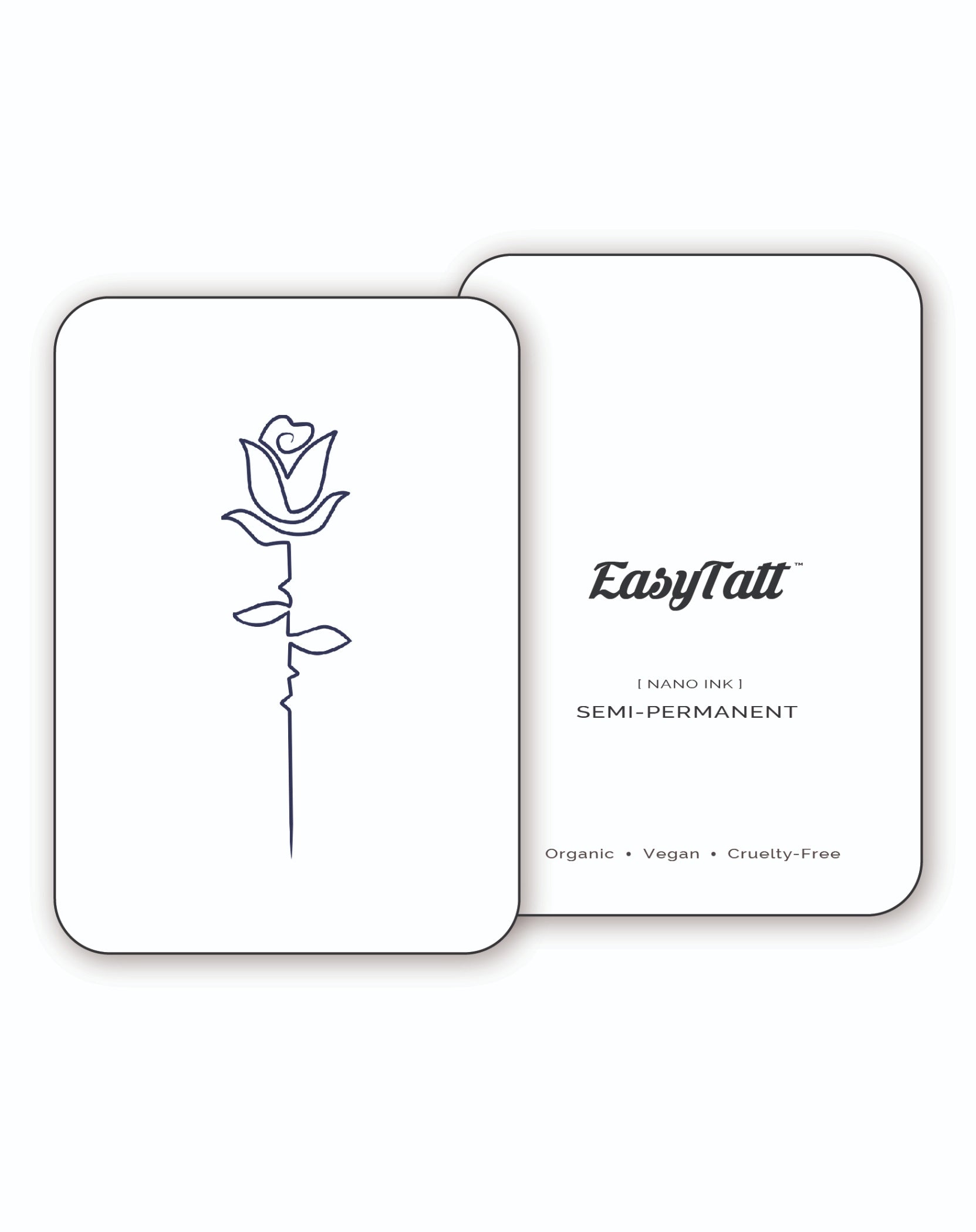 Single Line Rose - Semi-Permanent Tattoo