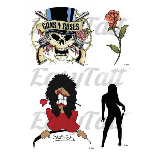 Slash Guns N’ Roses - Temporary Tattoo