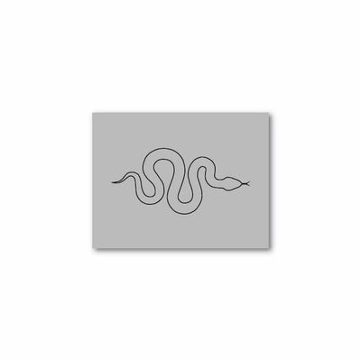 Snake Outline - Single Stencil