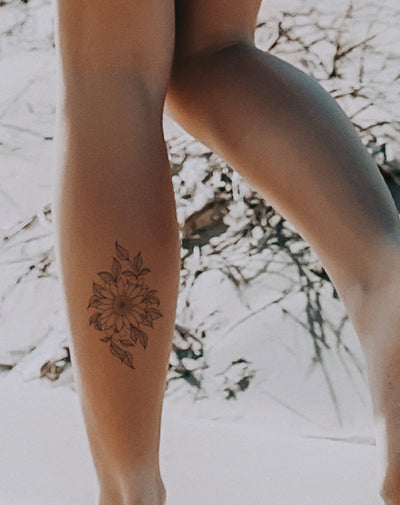 Sunflower - Semi-Permanent Tattoo