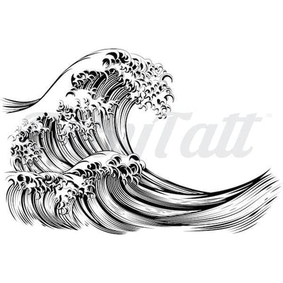 The Great Wave - Temporary Tattoo