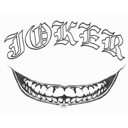 The Joker - Temporary Tattoo