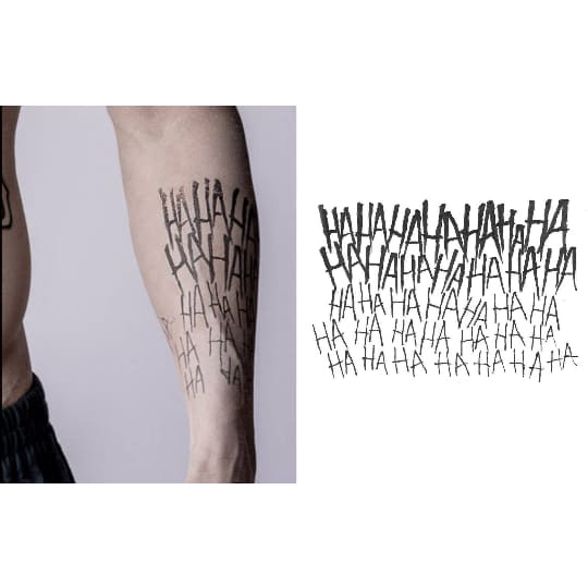 The Joker - Temporary Tattoo