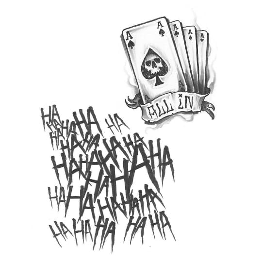 The Joker - Temporary Tattoo